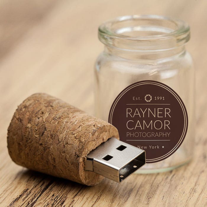 Custom Message In a Bottle USB Flash Drives