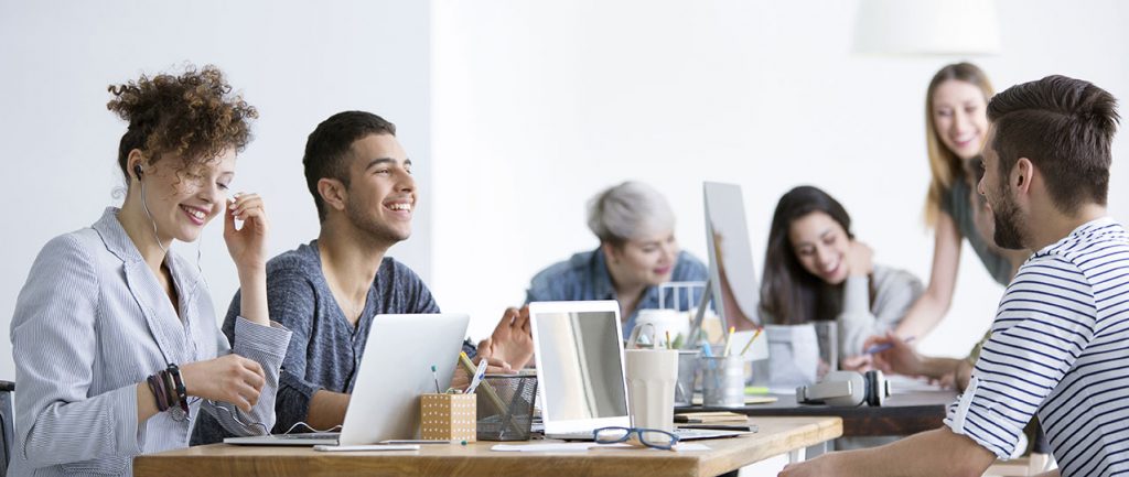 Happy Employees At Work