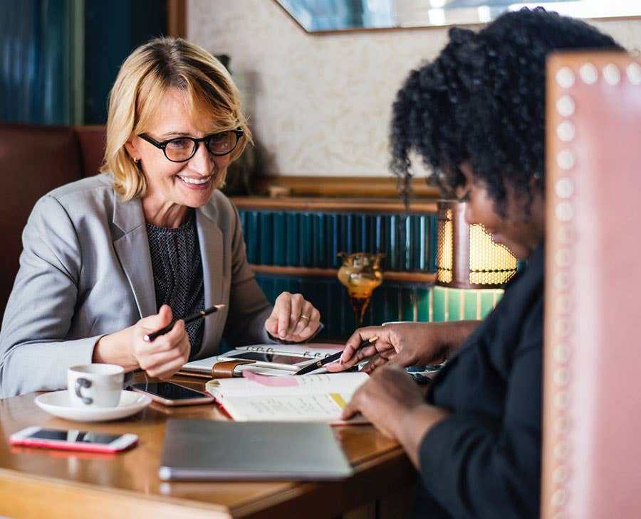 Insurnace Agent Meeting With Client