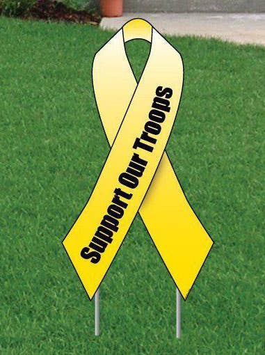 Yellow Ribbon Means Support Our Troops