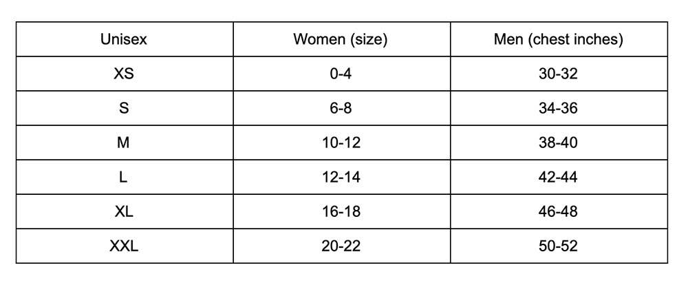 Mens To Womens Jacket Size Conversion Chart