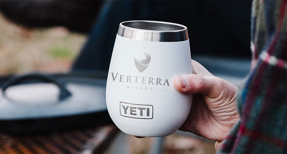 Custom Laser Engraved 10oz YETI Wine Tumbler With Magslider Lid 