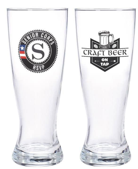 Custom Brewery Promotional Items 20 oz Pilsner Glasses