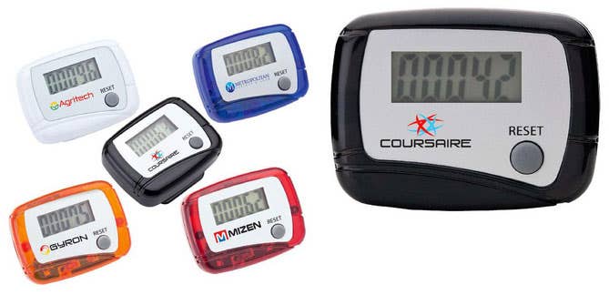 Custom Printed Pedometers With Your Logo