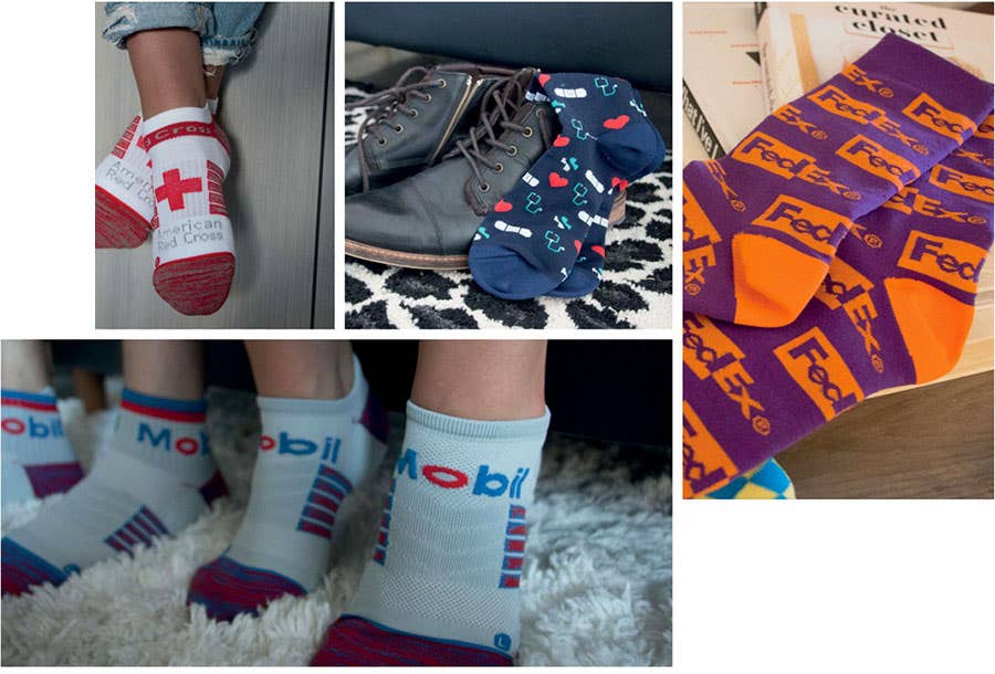 Custom Full Color Socks and Designs