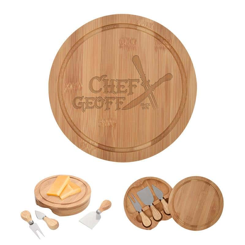 Custom Bamboo Cheese Set