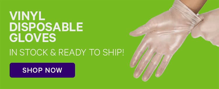 Disposable Vinyl Gloves in Bulk