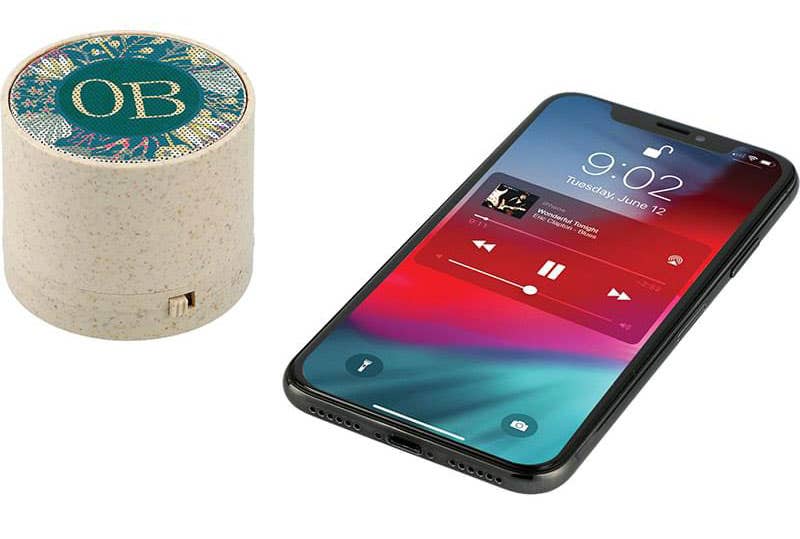 Custom Wheat Straw Bluetooth Speaker