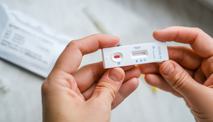 viewing results of covid test