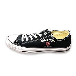 black converse shoe customized