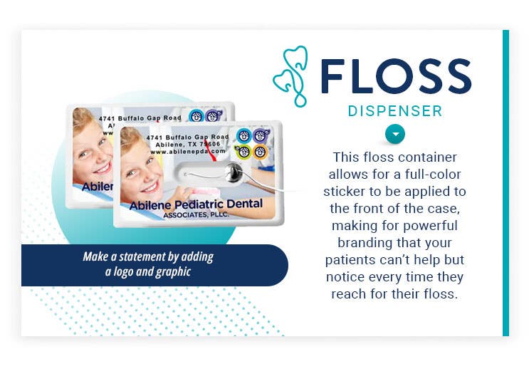 floss dispenser with mirror