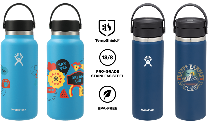 Branded Hydro Flask Bottles