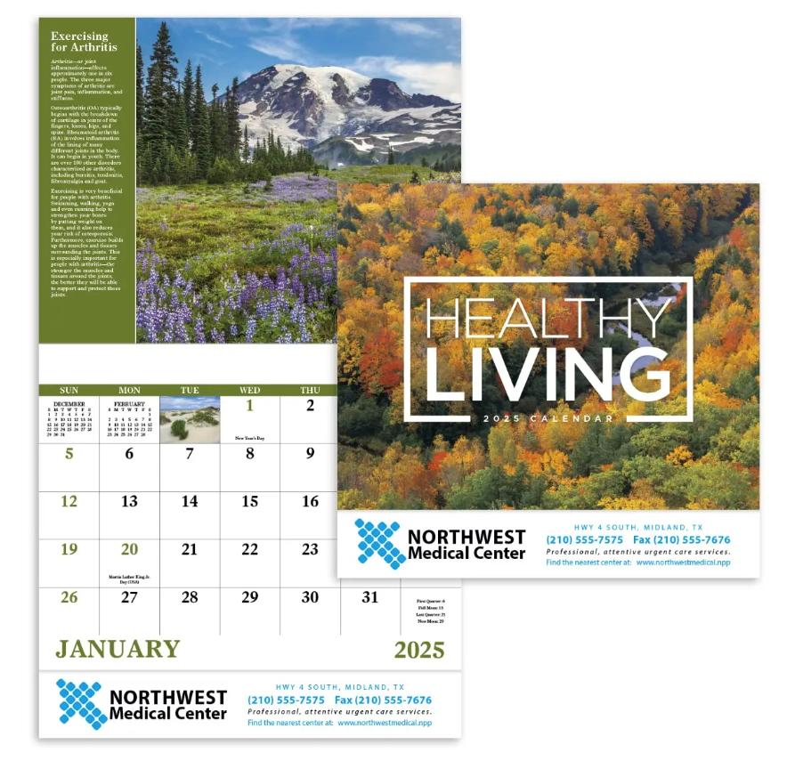 2025 Healthy Living Calendar