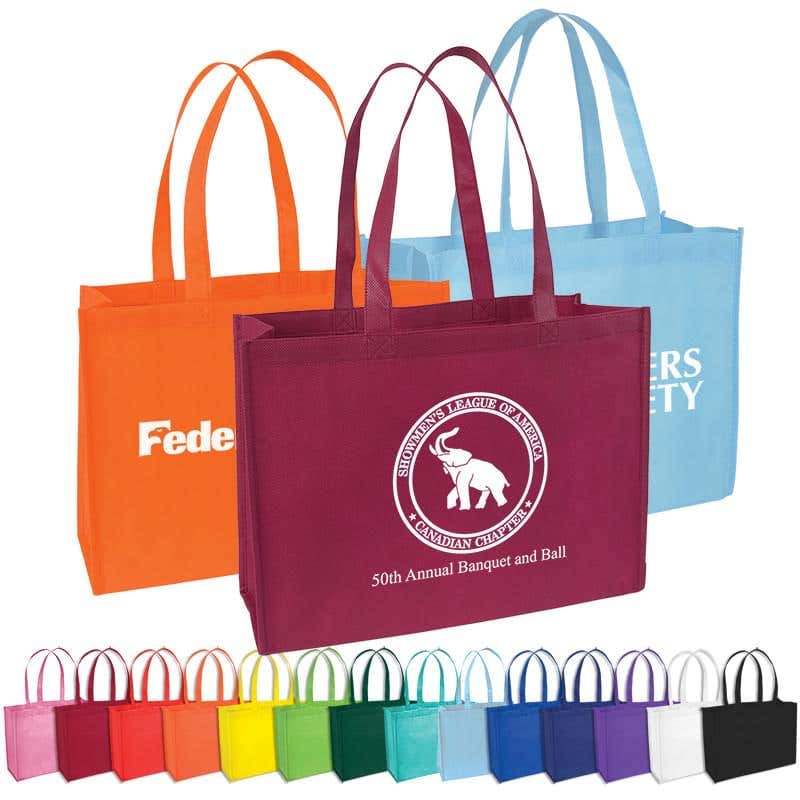 Non-Woven Shopper Tote - 16" x 12" x 6"