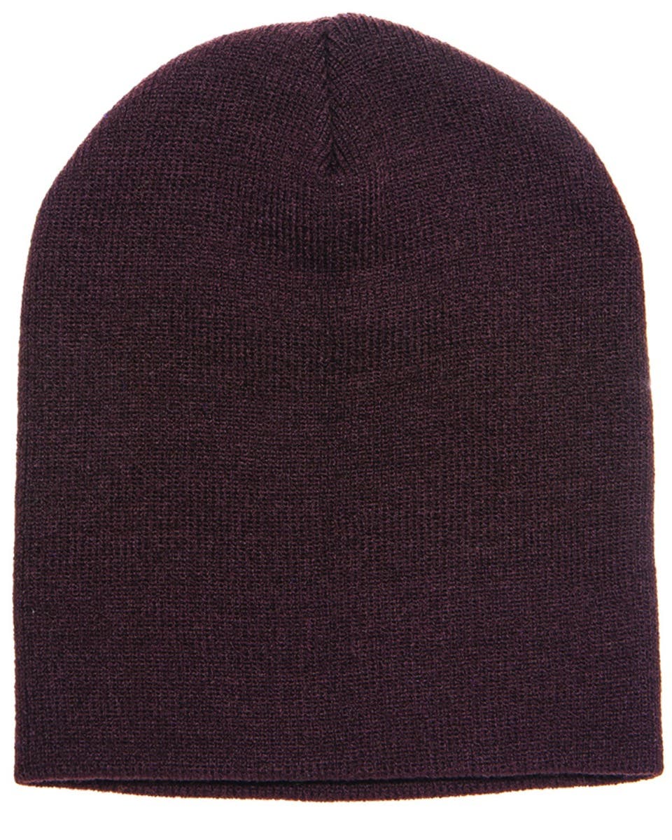 Yupoong Adult Knit Beanie-Brown