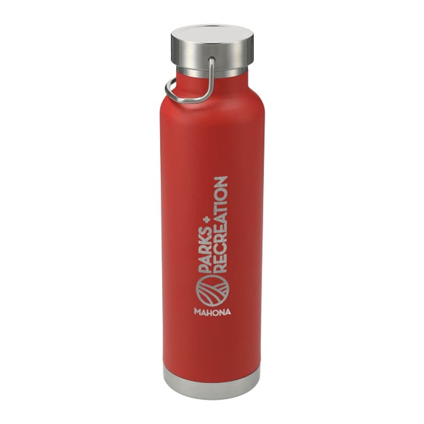 22 oz. Copper Vacuum Stainless Steel Bottle with Brush