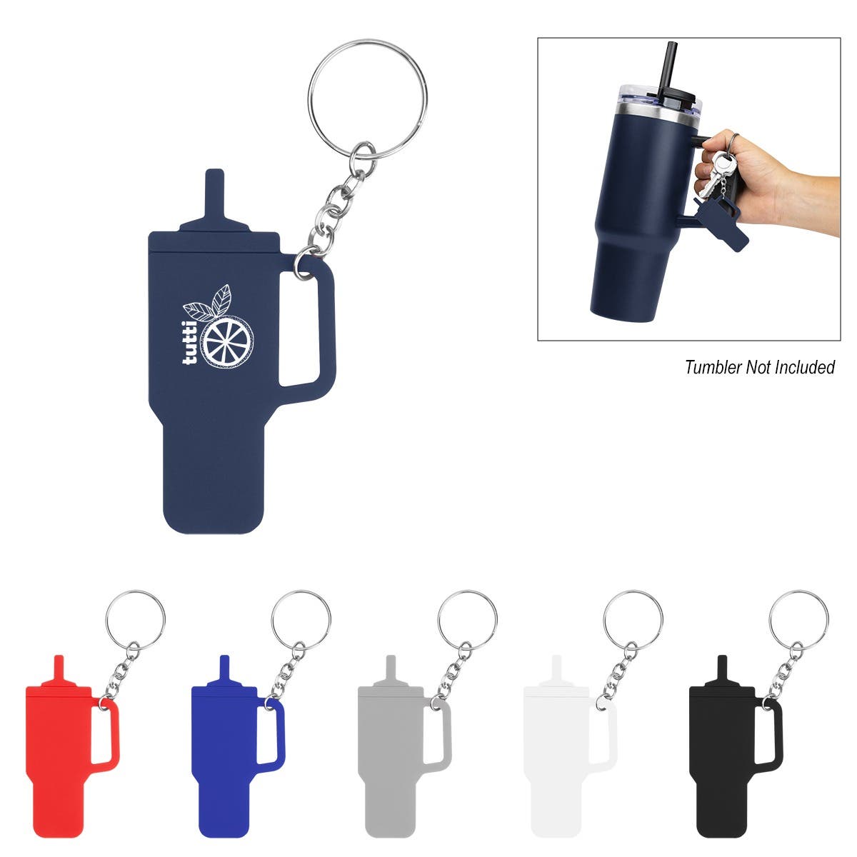 Stanley-Inspired Silicone Tumbler Key Ring