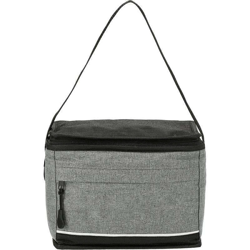 Two-Toned Heathered Lunch Cooler - 6 Can