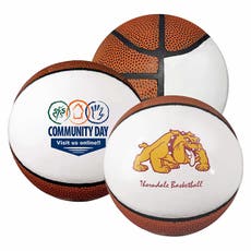 5" Two-Tone Synthetic Leather Mini Basketball