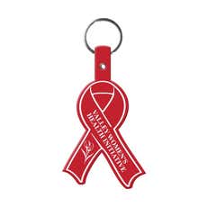 Flexible Awareness Ribbon Key Tag