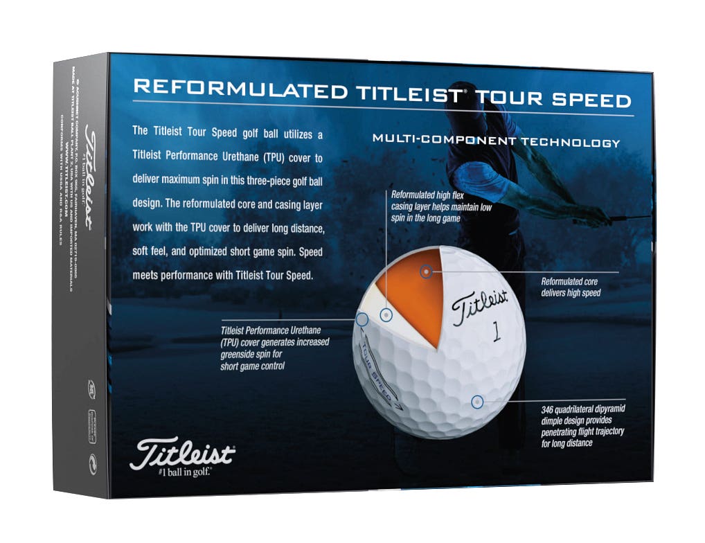 Titleist&reg; Tour Speed Golf Ball