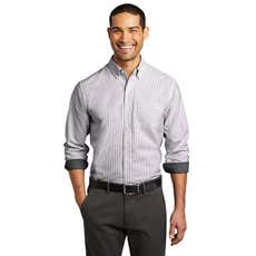 Port Authority® SuperPro™ Oxford Stripe Dress Shirt