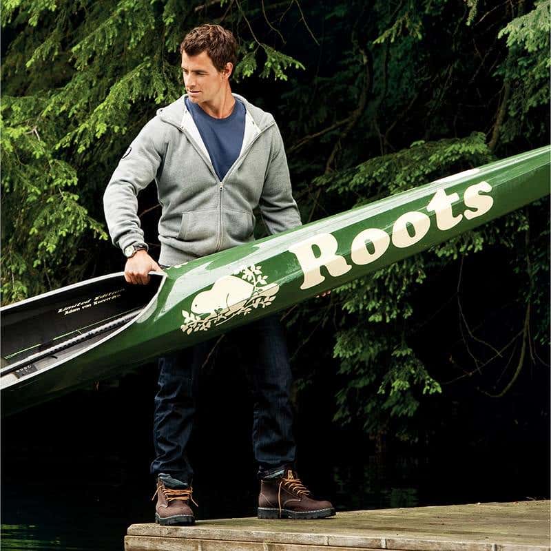 Roots73 Fleece Full Zip-Up Hooded Sweatshirt - Men