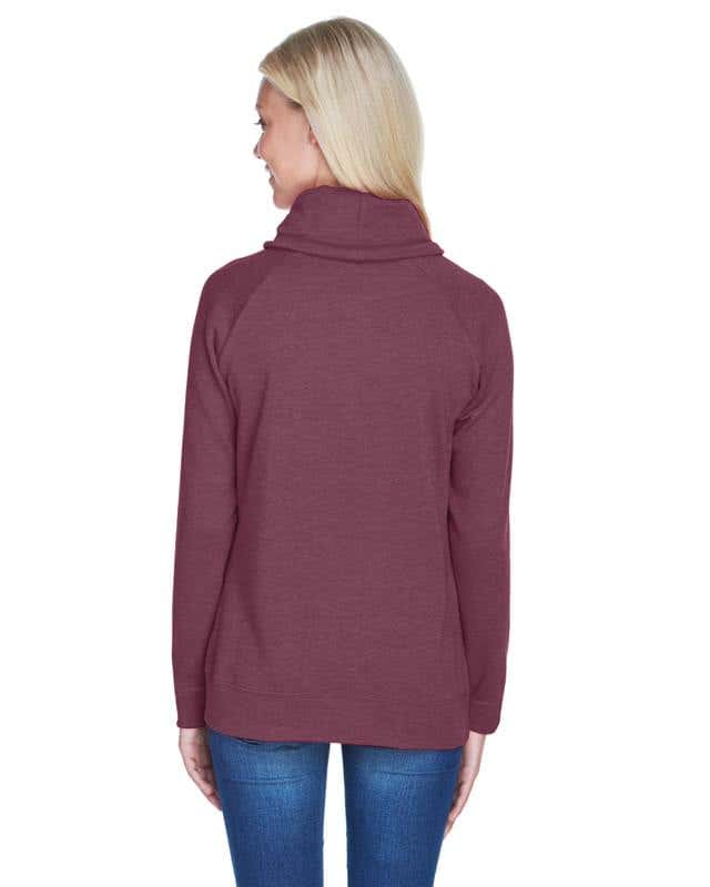 J America Relay Fleece Cowl Neck Sweatshirt - Women