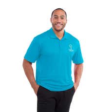 Men's Micro Polyester 3-Button Placket Perfomance Polo Shirt