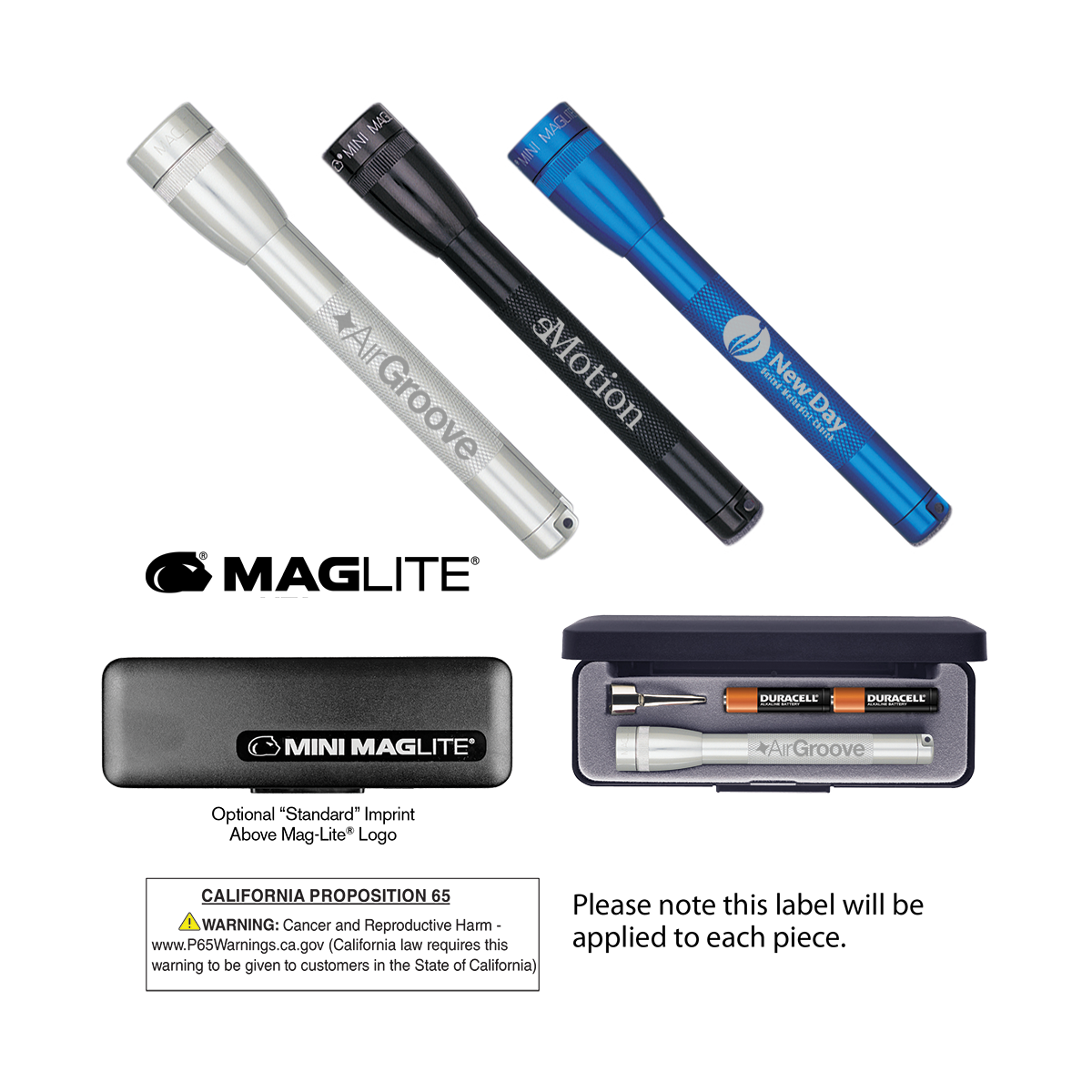 Maglite® M3A Mini Flashlight - Laser Engraved