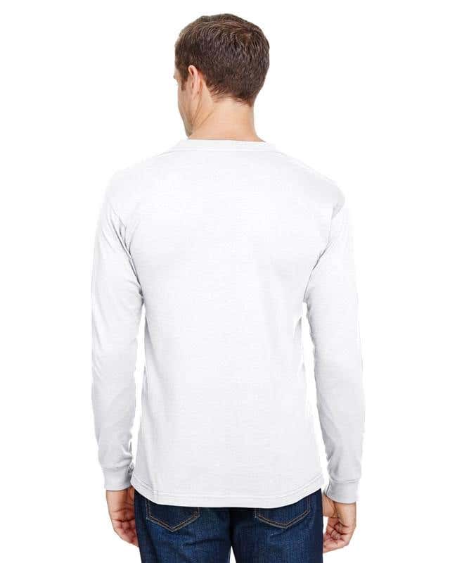 Bayside® Union-Made Long-Sleeve Pocket Crew T-Shirt - Unisex
