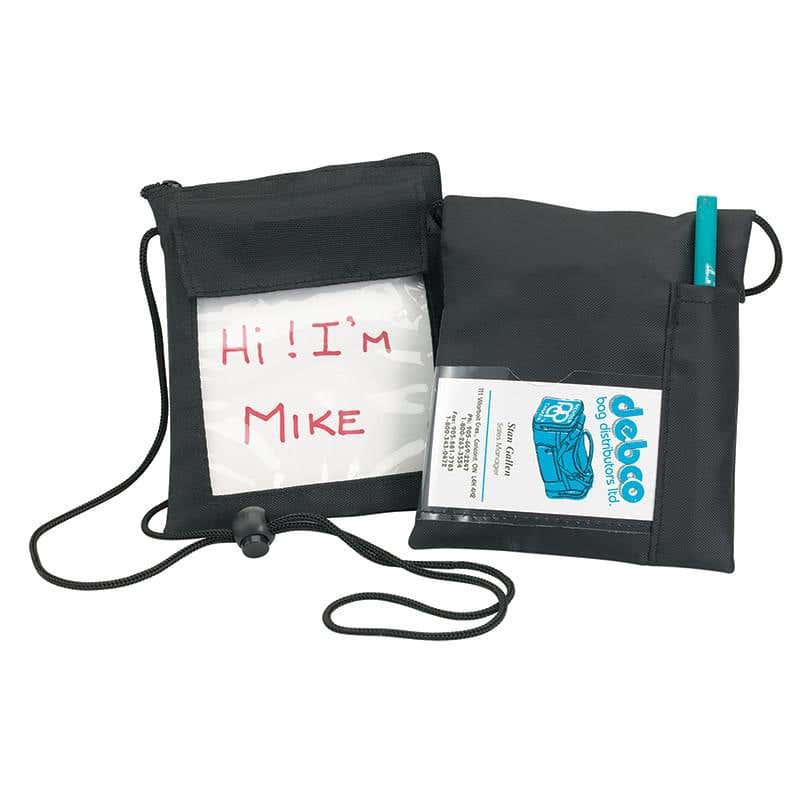 Nylon Identification Holder with Zippered Closure