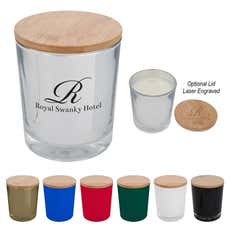 Soy Candle in Glass Jar with Bamboo Lid