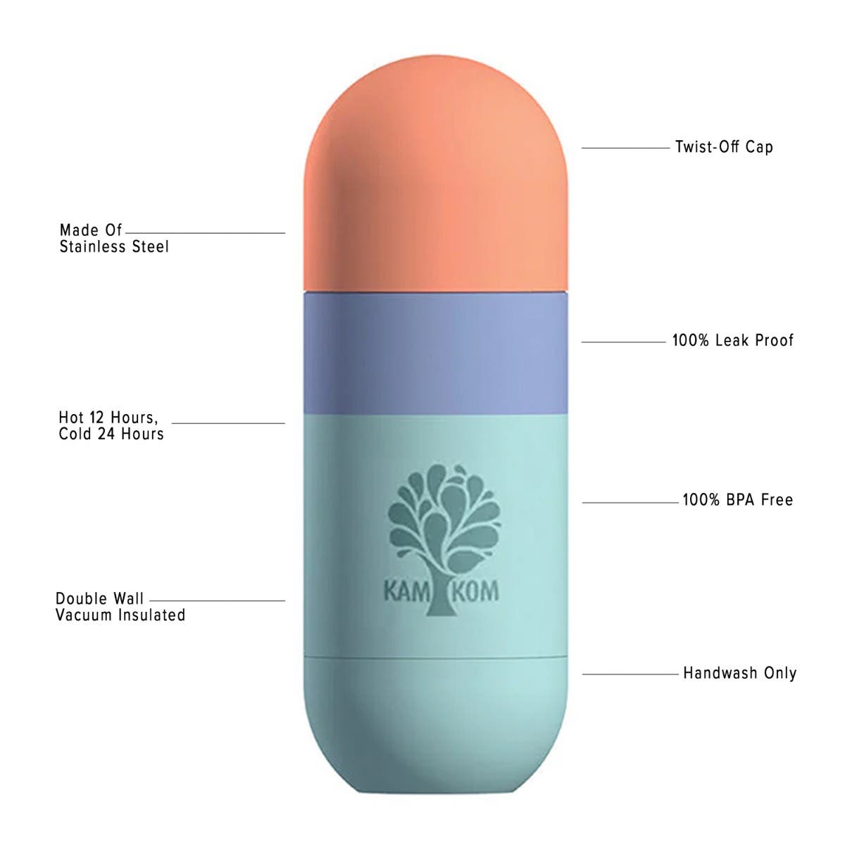 Asobu Orb Water Bottle - 14 oz.
