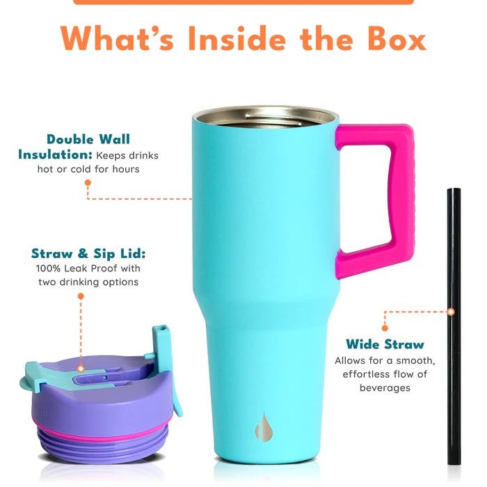Elemental Commuter Tumbler with Straw & Sip Lid - 32 oz.