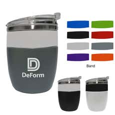 12 oz. Two Toned Double Wall Stainless Steel Wine Tumbler