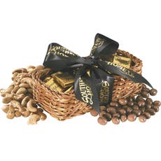 Chocolate Covered Peanuts in Gift Basket