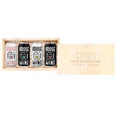 4-Pack 12 oz. Canned Wine in Wooden Box