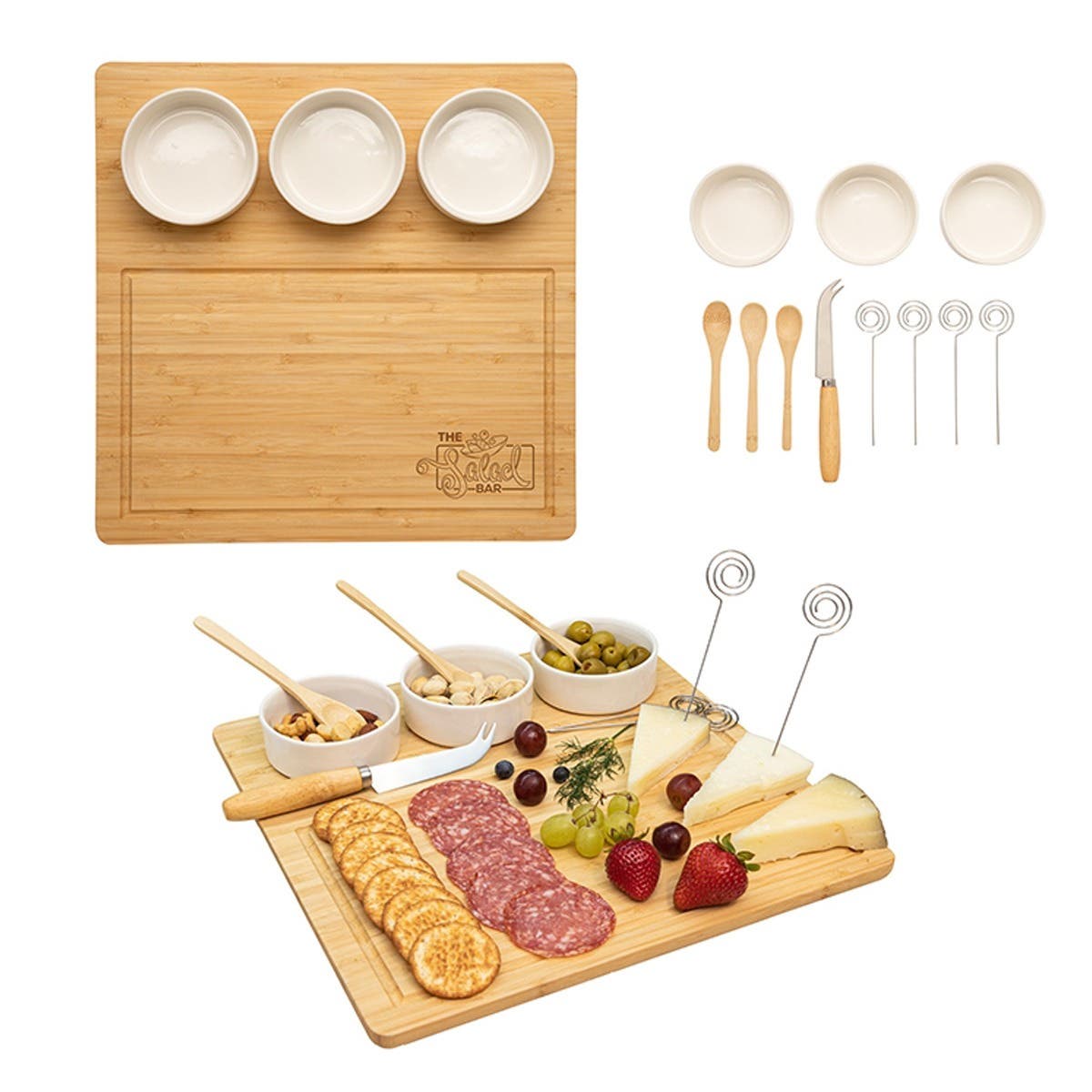 12-Piece Cheese Set & Charcuterie Platter