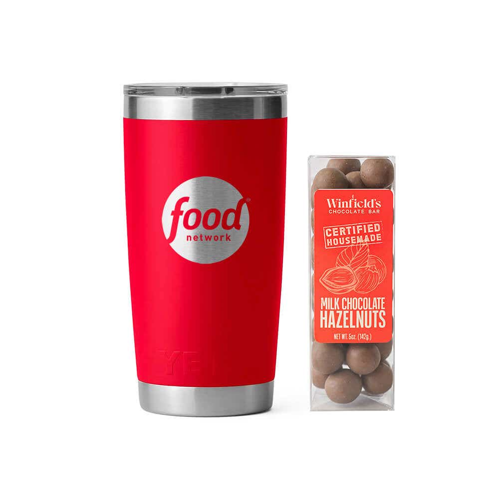 YETI® 20 oz Rambler® Tumbler & Chocolate Gift Set