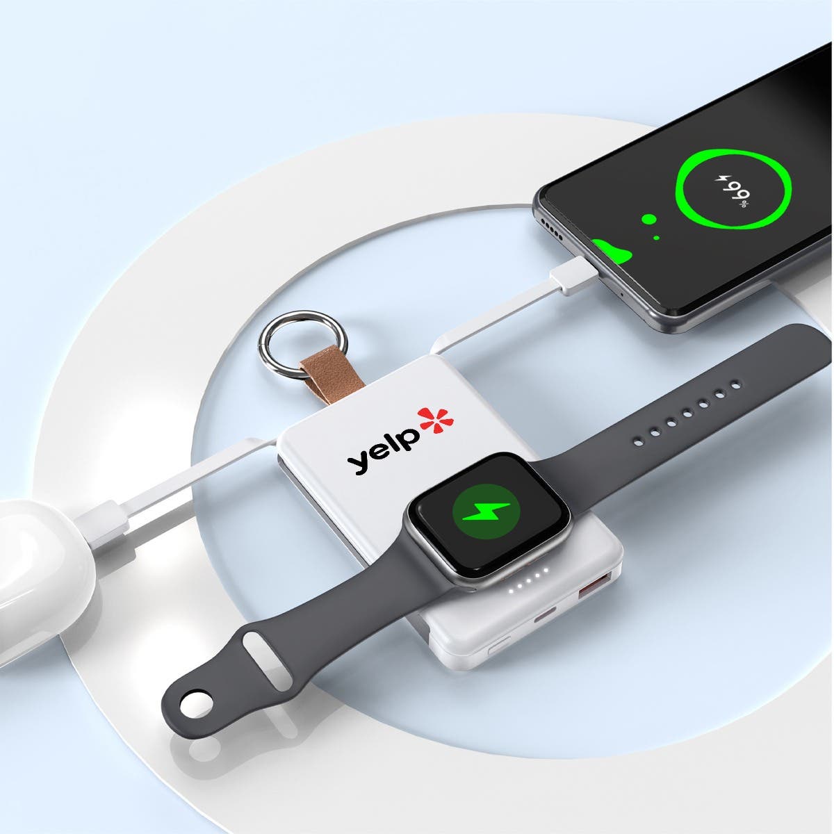 3-in-1 Power Bank with Apple & Samsung Watch Charging