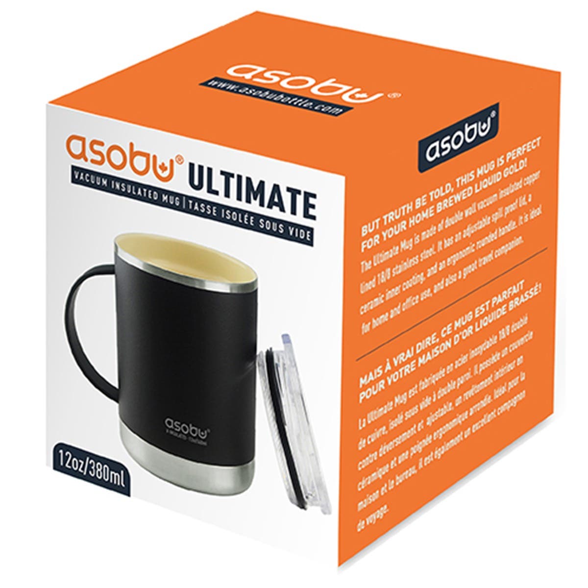 Asobu Ultimate Holiday Camp Style Mug - 12 oz. -Red Plaid