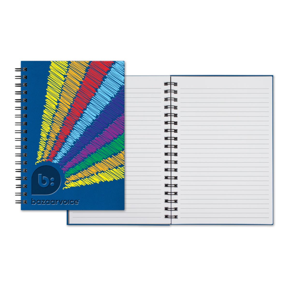 Castelli WireO Tucson Grande White Lined Journal – 9 ½” x 6 ½”