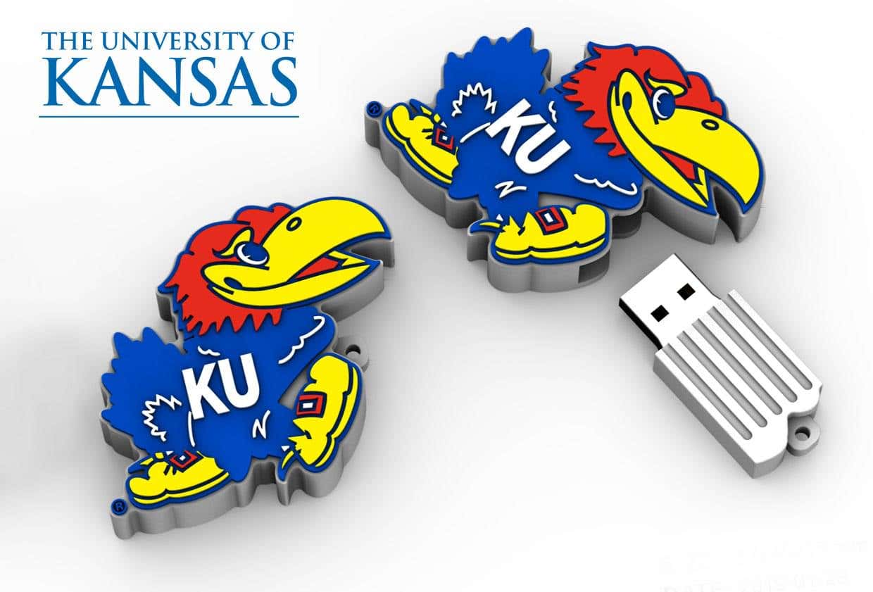 Kansas University Mascot USB Flash Drive