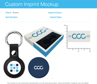 View Custom AirTag Gift Set Mockup With Your Logo